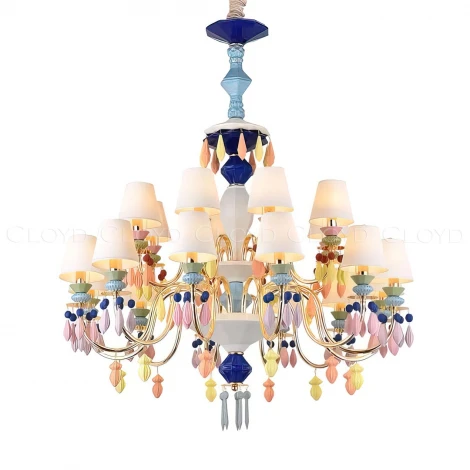 Подвесная люстра большая Cloyd Lottie 11214 (220V, на цепи)