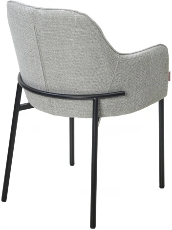 Стул M-City WILSON Daly-11 светло-серый, ткань / черный каркас