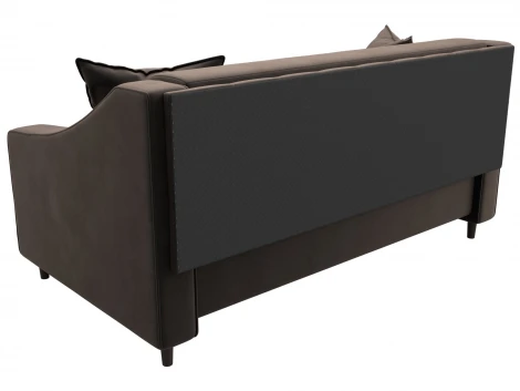 Диван прямой Лига-071 (ЛДСП,Брус,Фанера/Дерево/Велюр/Коричневый) Лига Диванов 129767