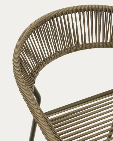 Стул уличный La Forma (ex Julia Grup) Futadera (Зеленый/ Сталь,Веревка)