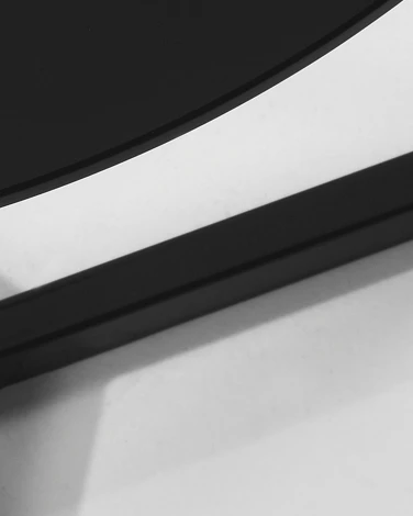 Журнальный стол La Forma (ex Julia Grup) Raeam (Черный/ Сталь,Стекло,Металл)