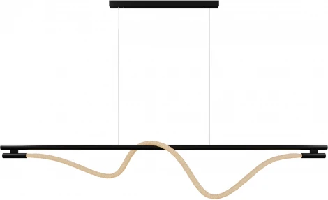 Подвесной светильник с гибким неоном Lightera Tura LE103L-160B Wi-Fi (LED, 220V, управление смартфоном, голосовое управление, умный дом - Алиса, Tuya Smart, Маруся, Smart Life, Экосистема Сбер, на тросе)