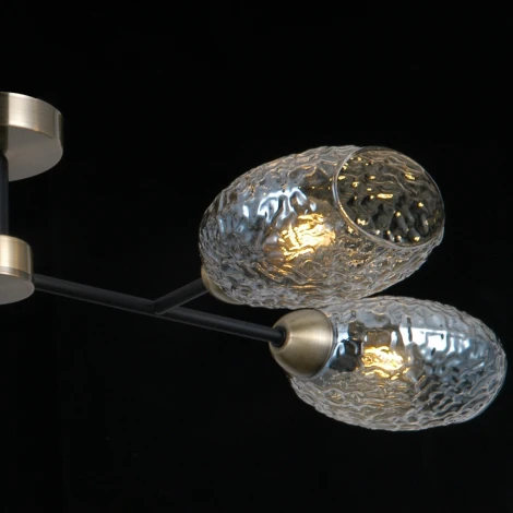 Потолочная люстра на штанге ILLUMICO IL0285-4CSQ-79 BK AB (220V)