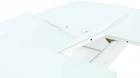 Стол Дрезден, Белый/Белый матовый шагрень, Аврора