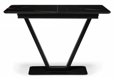 Стол на тумбе Woodville Бугун обсидиан / черный 500004