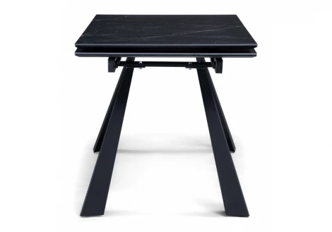 Кухонный стол Woodville Маунт 140x80 черный мрамор / черный