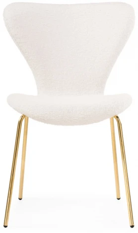 Стул Woodville на металлокаркасе Solo white / gold 15598