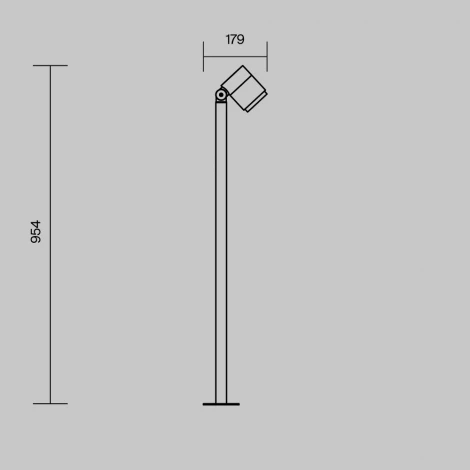 Наземный уличный светильник Maytoni Spira O497FL-L12B3K (LED, 220V, круглые, IP65)