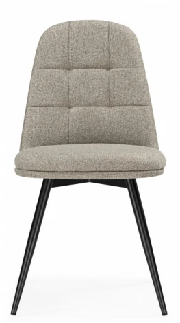 Обеденный стул Woodville Texas (Металл, Рогожка/Черный, Бежевый) арт.15883