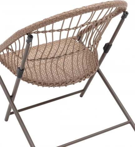 Комплект складной мебели для сада Stool Group Soley светло-серый арт.УТ000039924