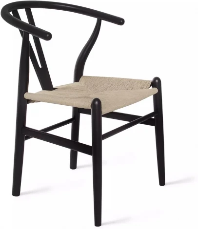 Стул Edvin, бук натуральный (покрытие  - эмаль черная) Top Concept арт.20839