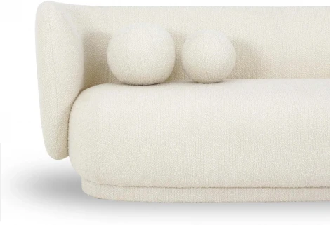 Диван Lucca ОГОГО (арт.786663), (Ткань,Рогожка,Букле/Белый)