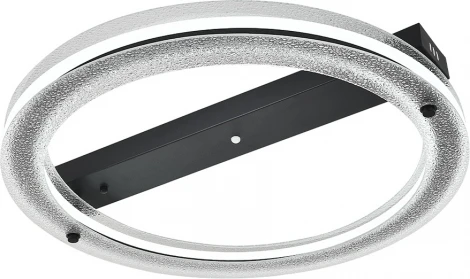 Потолочный светодиодный светильник круглый Escada Ambience 10303/1LED 95W Black (регулировка яркости, 220V, пульт управления, круглые)