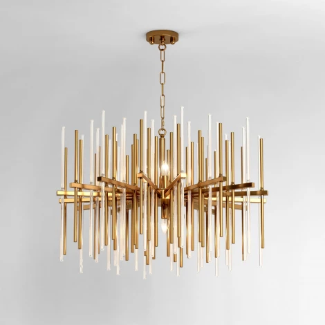 Подвесная люстра Wi-Fi Bogate's Allure 356/8 Smart (220V, управление смартфоном, голосовое управление, умный дом - Minimir Home, Алиса, Маруся, Салют, на цепи)