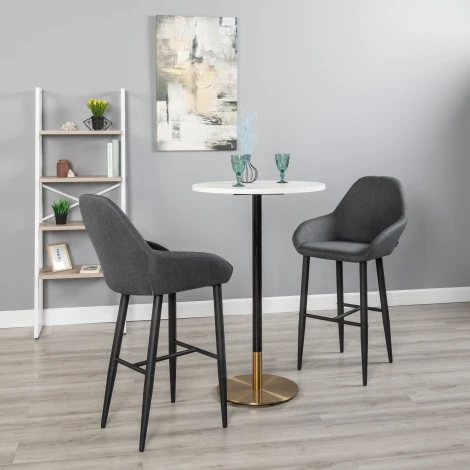 Кресло Бар.Kent темно-серый/черный R-Home арт.410219132h_ТмСер_черн_БАР