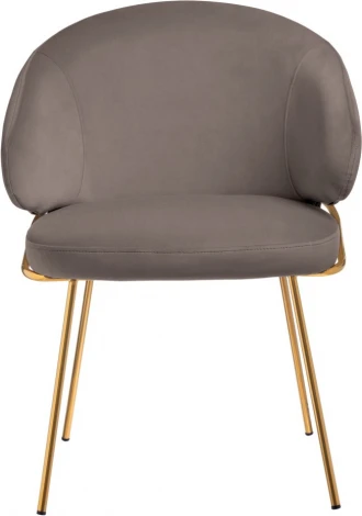 Стул-полукресло Bradex Home Emil латте с золотыми ножками (RF 0648)