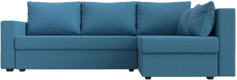 Диван угловой Мансберг правый угол (Голубой/Рогожка) Лига Диванов арт.121539