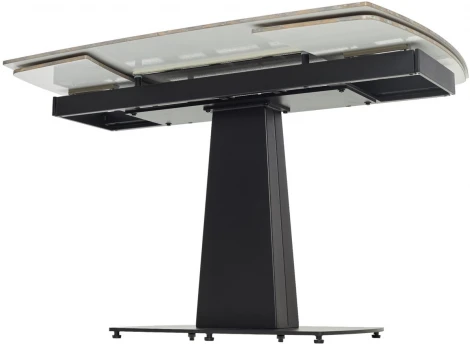 Стол M-City BALDE 140 GLOSS AMBER JADE SOLID CERAMIC / BLACK