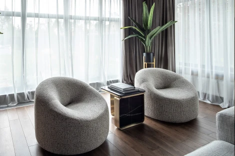 Кресло поворотное LUNA шенилл серый SEPPIA SER 98*90*69см Garda Decor