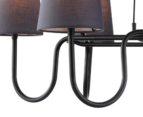 Подвесная люстра Lumien Hall Сиринга 4006/6P-BK-GR-BL