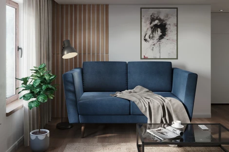 Диван Arsko Гуннар синяя рогожка