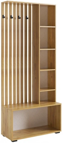 Готовая прихожая Woodville Бери дуб крафт золотой / графит 551888