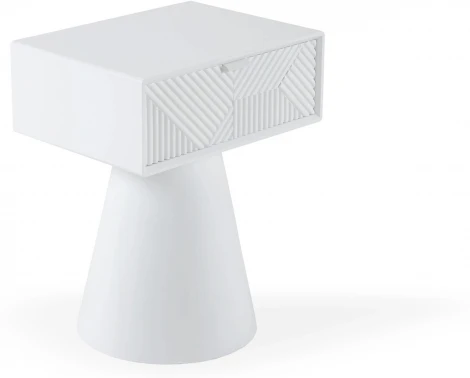 Тумба прикроватная Parex ОГОГО Обстановочка! (МДФ/Белый) арт.902045