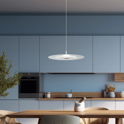 Подвесной светильник Eurosvet Kontur 40031/1 LED белый (220V, на проводе, круглые)