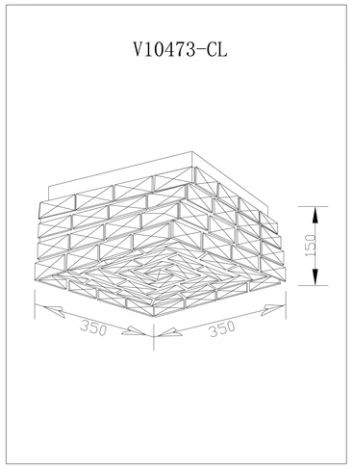 Потолочная люстра светодиодная Moderli Venice V10473-CL