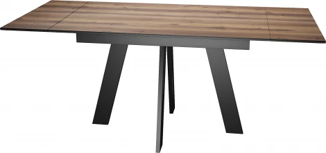 Стол обеденный WINGS Дуб делано/Черный, Черный арт.00-00075224