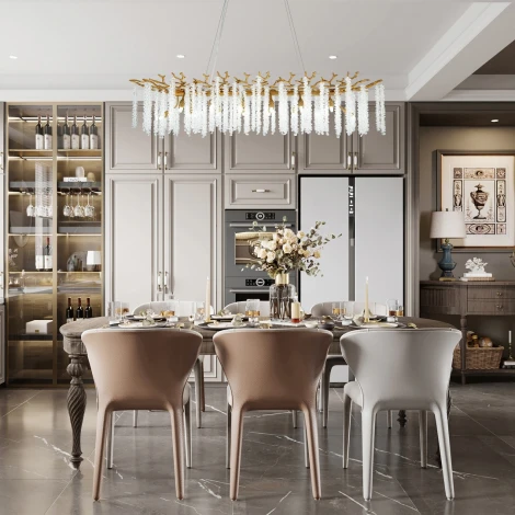 Подвесная люстра хрустальная Arte Milano Milano-2 23210.1200.14.G9.A IB (220V, на тросе)