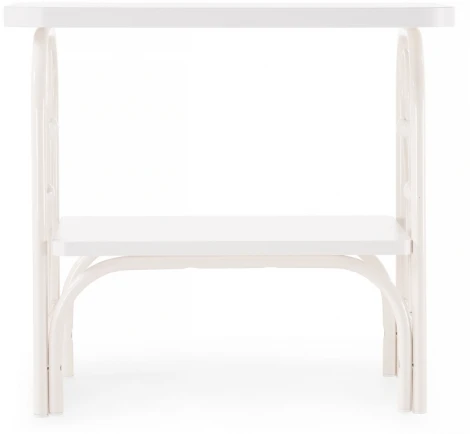 Прикроватная тумба Woodville Клео 2 белая / белая 446220