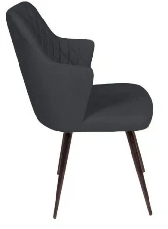 Стул поворотный на 360 градусов Hunt ромб, бархат 03 / чёрный конус Top Concept 80993