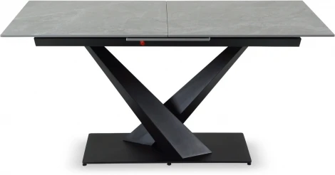 Раздвижной обеденный стол Montel ОГОГО Обстановочка! (Керамика/Серый,Черный) арт.926792