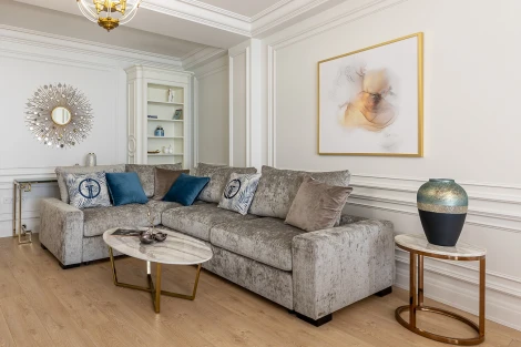 Стол журнальный Pearl White d100*40,6см Garda Decor арт.33FS-CT2029-BBS