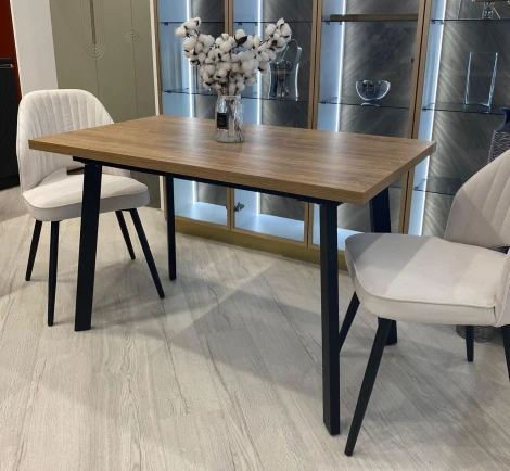 Стол КАНЗАС 120 ДУБ КУНЕО / Черный каркас M-City 64603