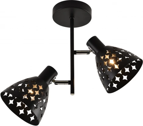 Потолочная люстра на штанге Reluce 01554-3.3-02B BK+CR (220V)