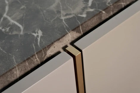 Тумба под телевизор Garda Decor 58DB-21233TV (Золото/Бежевый)