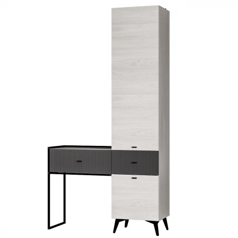 Прихожая БТС Норд ПР-06, Ясень белый, Маренго