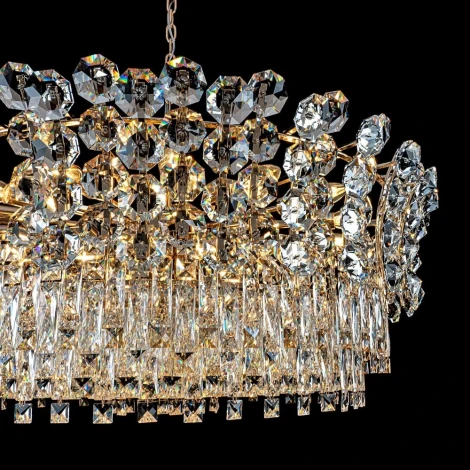 Подвесная люстра хрустальная Modelux MODELUX ML.7550.33 GD
