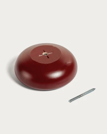 Nadue Набор из 3 настенных крючков из массива бука с темно-бордовой отделкой La Forma (ex Julia Grup) арт.148226