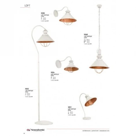 Подвесной светильник Nowodvorski Loft 5048