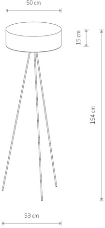 Торшер на треноге Nowodvorski Cadilac 7988 (220V, выключатель)