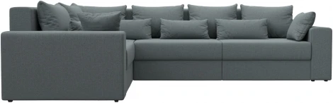 Диван угловой Майами Long левый угол (Серый/Рогожка) Лига Диванов арт.122907L