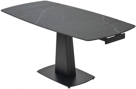 Стол M-City BALDE 140 MATT BLACK MARBLE SOLID CERAMIC / BLACK