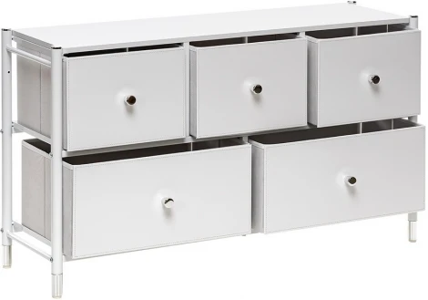 Комод Leset Хайди широкий 5 ящиков (Сталь/Экокожа) Leset арт.2500000224256