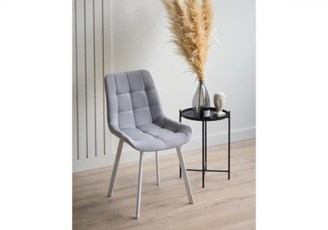 Стул на металлокаркасе Челси П светло-серый (zd 960) / белый 632444