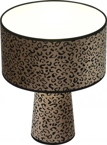 Настольная лампа ST Luce Jackie SL1354.614.01 Леопардовый/Леопардовый, Черный E27 1*40W (220V, круглые)