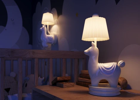 Бра Maytoni Senor Alpaca MOD377WL-L6W3K (для детской, LED, 220V, выключатель, животные, для девочки)