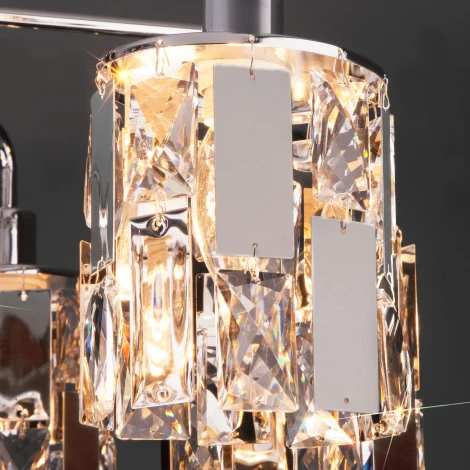 Потолочная люстра Eurosvet Scoppio 10101/5 хром/прозрачный хрусталь Strotskis (220V)